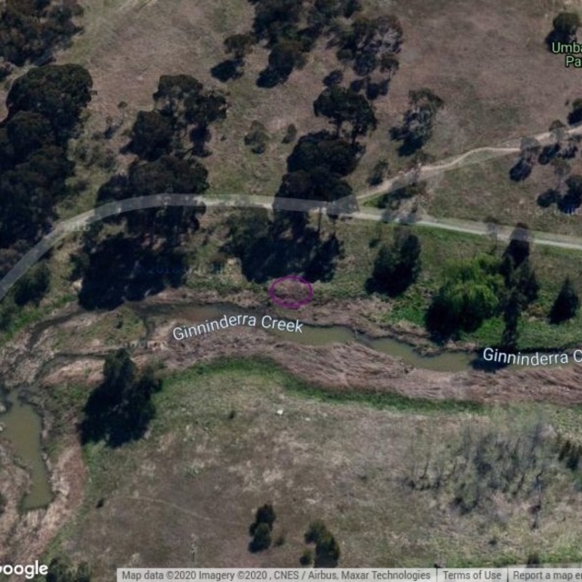 FGW250: Ginninderra Creek, Footbridge at intersection of Backhouse and Macrossan, Latham