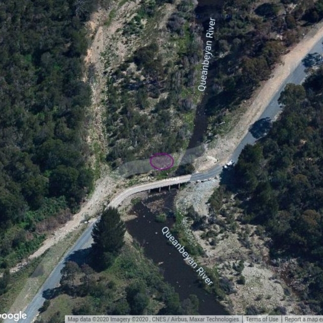 QBN430: Montgomery creek low bridge over Queanbeyan River